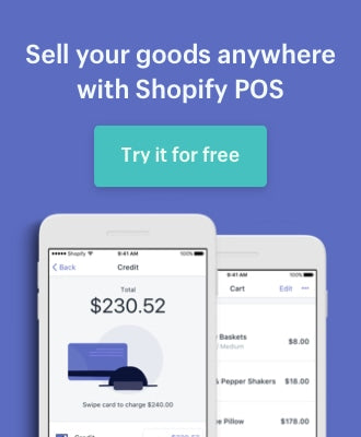 Sell your goods anywhere with Shopify POS - Try it for free